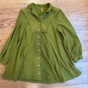Olive Green Free People Dress XS